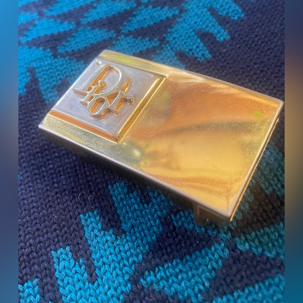 Dior Trotter 2-Tone Vintage Belt Clip - Picture 7 of 11